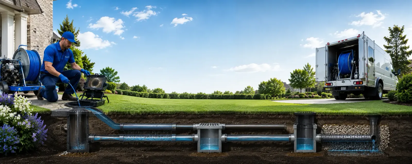 Outdoor drain cleaning information for Brookport, IL